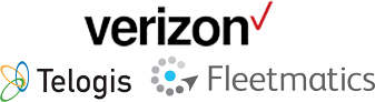 Verizon, Telogis and Fleetmatics Logos
